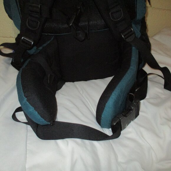X-Large KELTY Travel Backpack Duffle Bag Excellent Condition Turquoise & Black - Picture 10 of 16